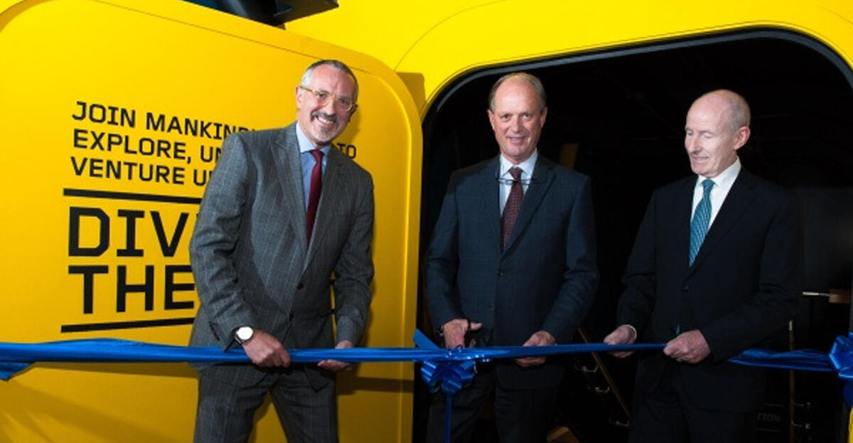 Legendary ocean explorer Dr. Robert Ballard launches the new Ocean Exploration Centre at Titanic Belfast