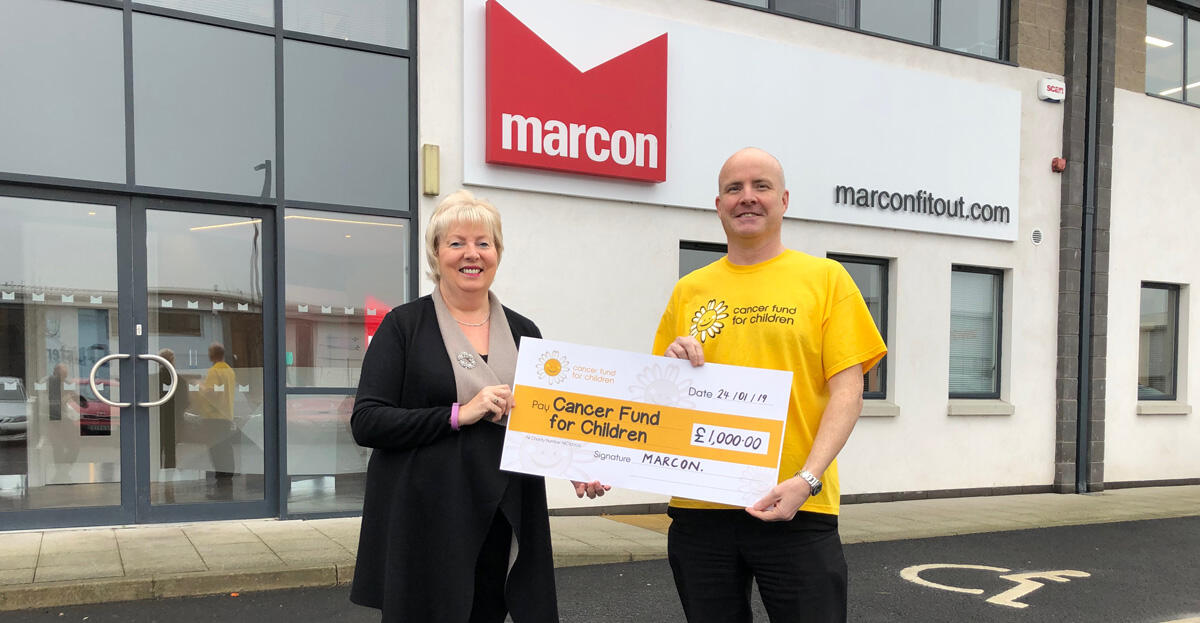 Marcon staff raise £1,000 for local cancer charity