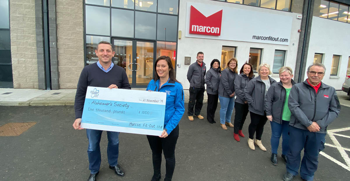 Marcon staff put their best foot forward in support of the Alzheimer’s Society.