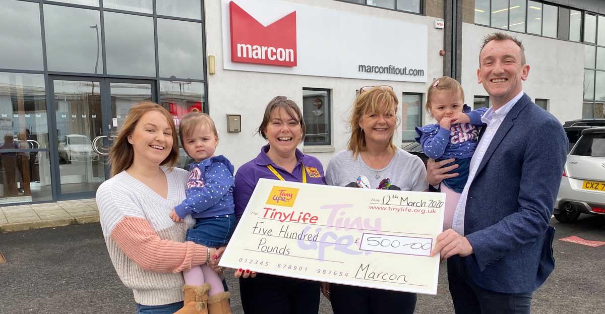Marcon staff fundraise for Northern Ireland’s TinyLife Charity