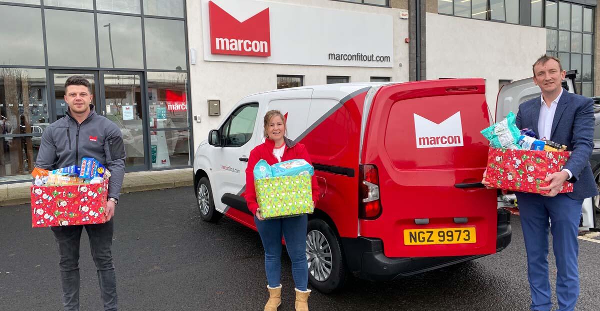 Marcon employees collect for Christmas foodbank