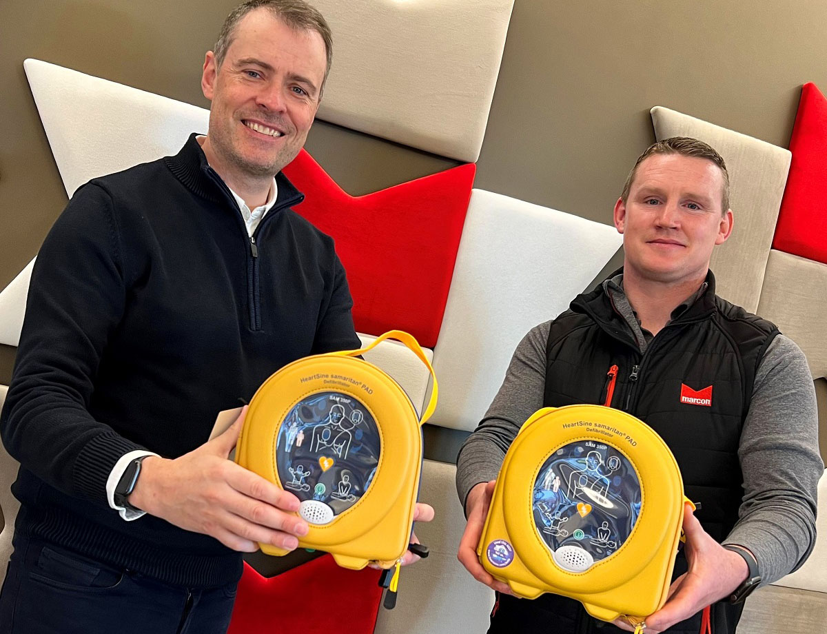 Marcon invest in 10 life-saving defibrillators